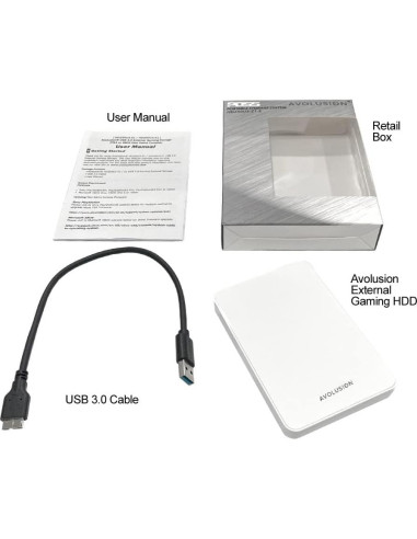 Disco Duro Externo Avolusion Z1-S 1TB USB 3.0 para PS4