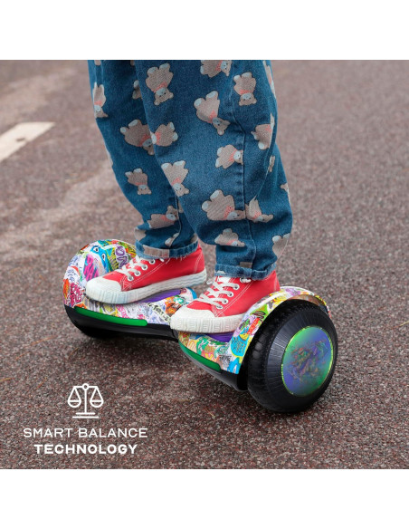 Hoverboard Eléctrico Voyager Tortugas Ninja 220W Ruedas LED