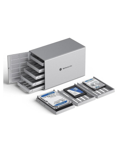 Caja Externa HDD Yottamaster 5 Bahías USB 3.0 Aluminio 80TB