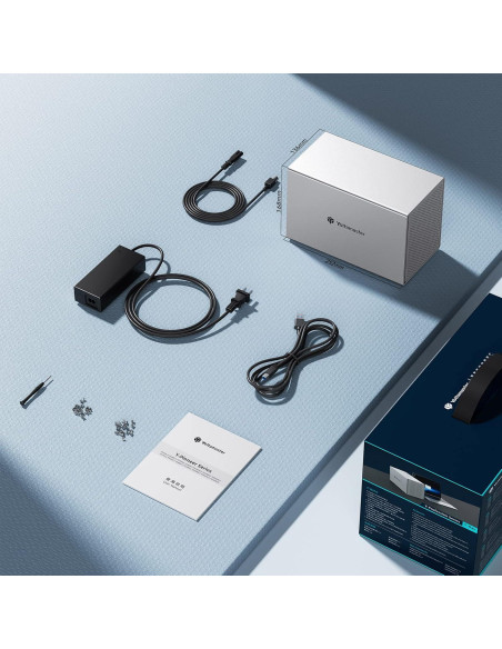 Caja Externa HDD Yottamaster 5 Bahías USB 3.0 Aluminio 80TB