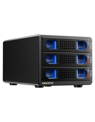 Caja de Disco Duro Externa Cenmate 3 Bahías USB 3.0 60TB