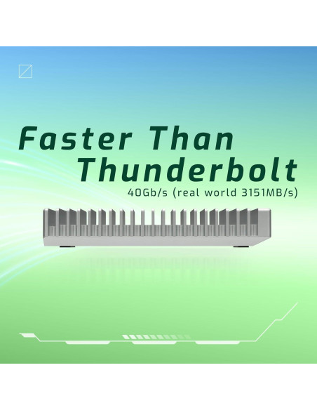 OWC 4TB SSD NVMe Portátil USB4 Express 1M2 Aluminio OWC 4TB SSD NVMe Portátil USB4 Express 1M2 Aluminio