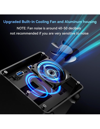 Caja de Disco Duro Externa Cenmate 3 Bahías USB 3.0 60TB