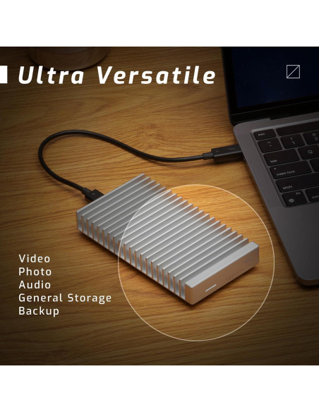 OWC 4TB SSD NVMe Portátil USB4 Express 1M2 Aluminio OWC 4TB SSD NVMe Portátil USB4 Express 1M2 Aluminio