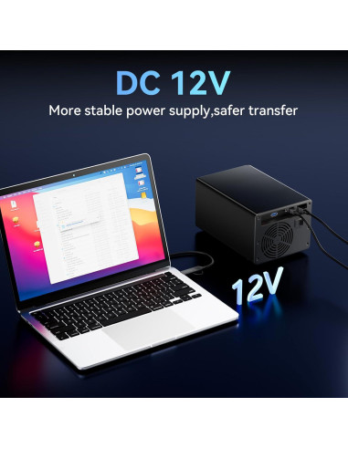 Caja de Disco Duro Externa Cenmate 3 Bahías USB 3.0 60TB