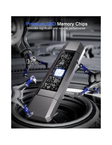 Vansuny SSD Externa 256GB USB 3.2 Gen 2 Doble Interfaz