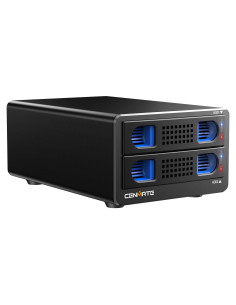 Caja Doble para Disco Duro Cenmate 2 Bahías 10Gbps USB 3.2