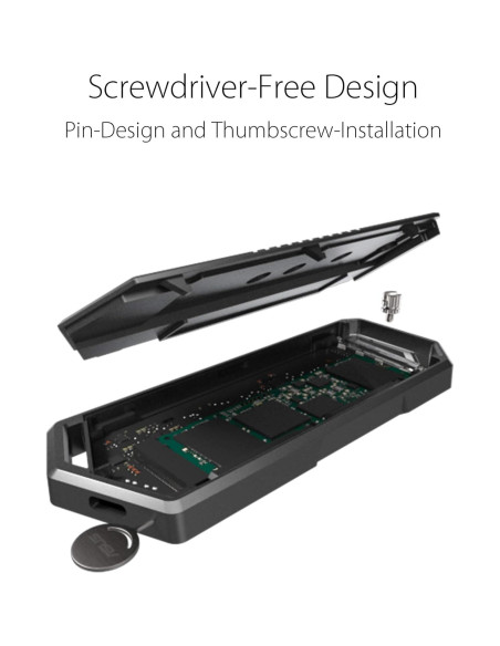 Caja Adaptadora Externa ASUS ROG Strix Arion M.2 NVMe 10 Gbps