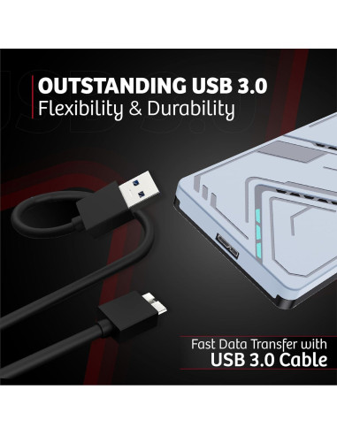 Disco Duro Externo 500GB Genérico USB 3.0 Portátil Plata