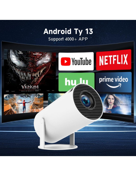 Mini Proyector DreamFair HY300Pro 4K 1080P WiFi Bluetooth