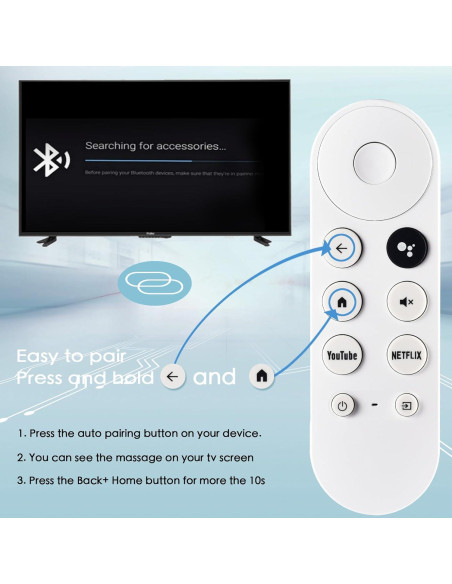 Control Remoto de Reemplazo para Google Chromecast 4K/HD