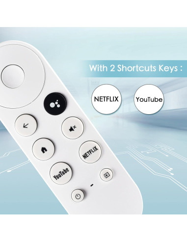 Control Remoto de Reemplazo para Google Chromecast 4K/HD
