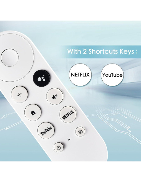 Control Remoto de Reemplazo para Google Chromecast 4K/HD