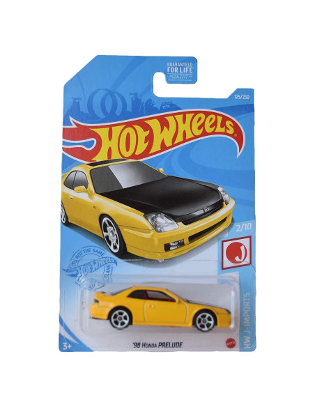 Hot Wheels 1:64 Honda Prelude Amarillo Die-Cast 17.78cm