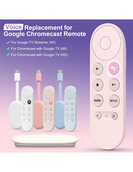 Control Remoto de Reemplazo Swocny para Google Chromecast TV