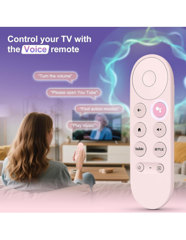 Control Remoto de Reemplazo Swocny para Google Chromecast TV