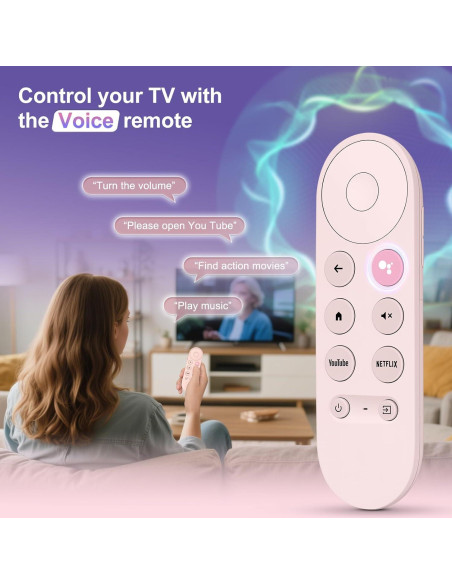 Control Remoto de Reemplazo Swocny para Google Chromecast TV