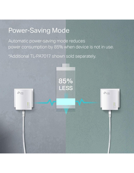 Adaptador Powerline TP-Link TL-PA7017 AV1000 Gigabit