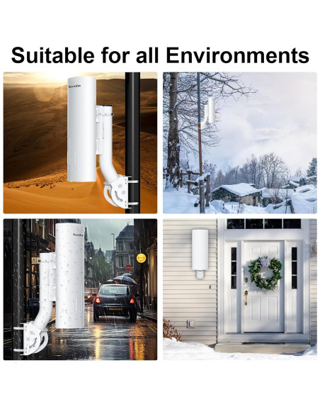 Extensor WiFi Inalámbrico Starlink Burbifro 1000Mbps 3KM