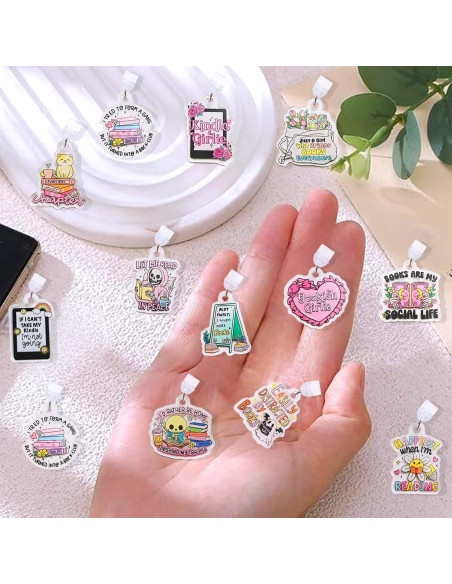 12 Encantos Tapones de Polvo Tipo C para E-Readers y Tabletas