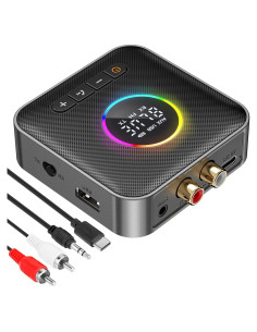 Transmisor Receptor Bluetooth 5.4 MakerHawk M10 HiFi 3-en-1