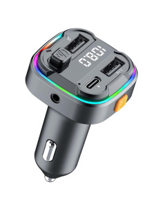 Transmisor FM Bluetooth 5.3 ACECAR C3 con Carga Rápida y Manos Libres
