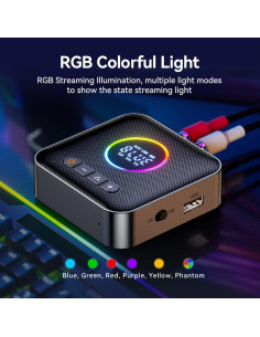 Transmisor Receptor Bluetooth 5.4 MakerHawk M10 HiFi 3-en-1 2