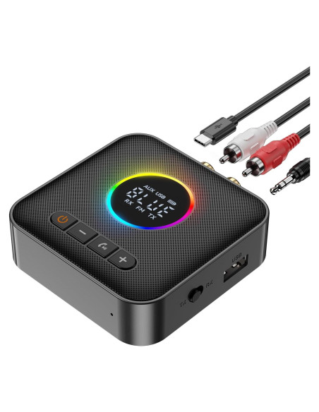Receptor Transmisor Bluetooth MOREGAX M10 RGB 10x7.5cm