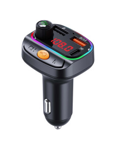 Transmisor FM Bluetooth 5.3 ACECAR C2S con Carga Rápida
