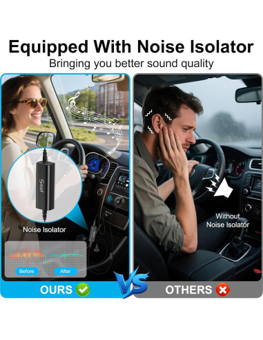 Adaptador Bluetooth 5.0 Smof BT4805P 3.5mm para Coche