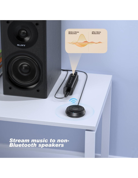 Adaptador Bluetooth 5.0 Smof BT4805P 3.5mm para Coche