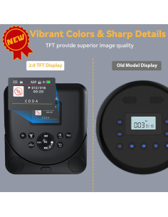 Reproductor de CD Portátil Bluetooth MONODEAL MD707 con Altavoces 2