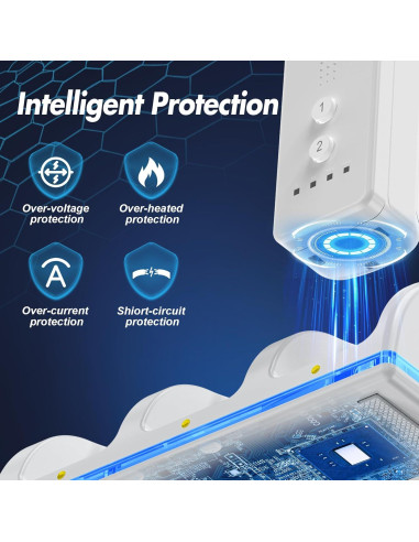 Estación de Carga 4-en-1 KEKUCULL para Controladores Wii/Wii U