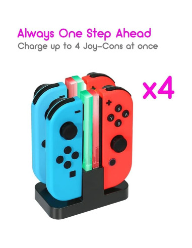 Dock de Carga INNVO para Joy-Con de Nintendo Switch - 4 en 1