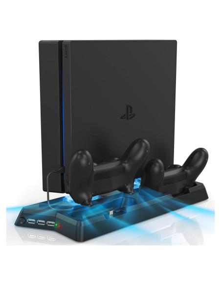 Estación de Carga Doble KEKUCULL para Controladores PS4/PS4 Slim