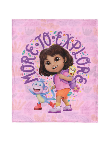 Manta de Toque de Seda NORTHWEST Dora la Exploradora 101.6x127cm