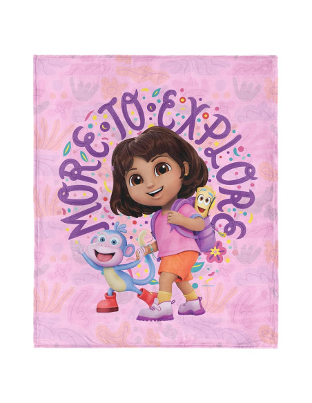 Manta de Toque de Seda NORTHWEST Dora la Exploradora 101.6x127cm