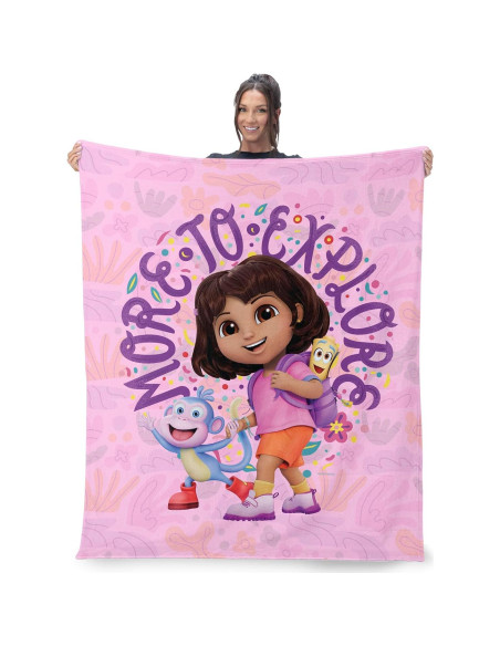 Manta de Toque de Seda NORTHWEST Dora la Exploradora 101.6x127cm