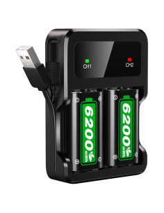 Paquete de Baterías Recargables Ukor 2x6200mWh para Xbox