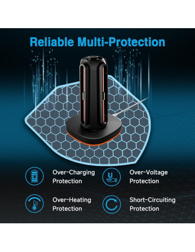 Base de Carga Rápida Magnética para Nintendo Switch 2 - 4 Joycon