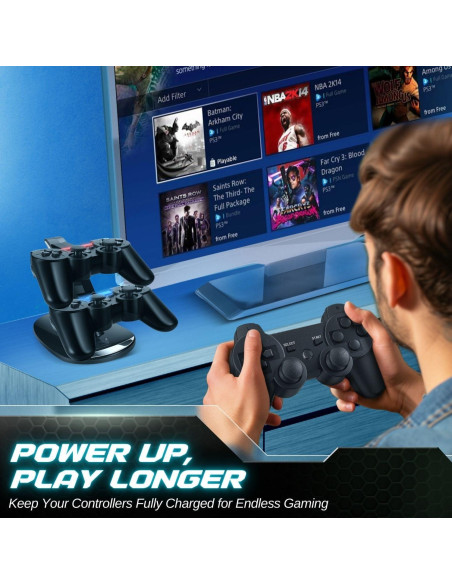 Estación de Carga TNP para Controladores PS3 Dualshock 3