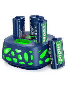 Ponkor Paquete de Batería Recargable 4x5800mWh para Xbox