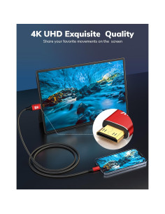 Cable USB C a Mini HDMI 4K 0.91m KELink Alta Velocidad 2