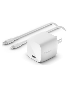 Cargador de pared USB C Belkin 30W GaN + Cable Lightning 1m