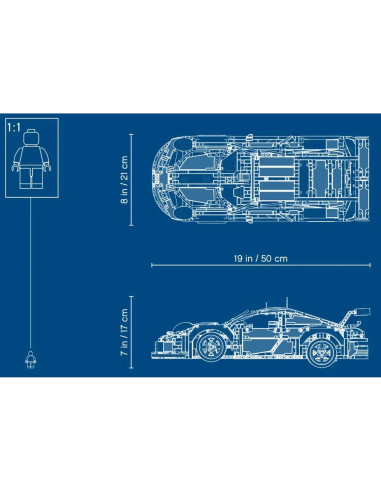 LEGO Technic Porsche 911 RSR 42096 - 1580 Piezas