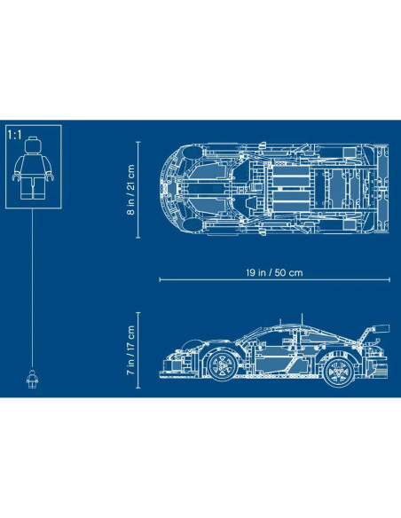 LEGO Technic Porsche 911 RSR 42096 - 1580 Piezas
