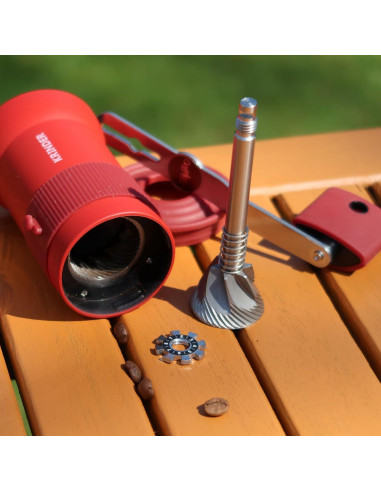 Cafflano Krinder Negro - Molinillo de Café Manual Portátil 295g