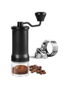 Molino de Café Manual Mikinya - Acero Inoxidable, 40 Ajustes