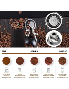 Molino de café manual Genérico MCG2401 25g acero inoxidable 2