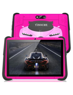 Tablet Infantil YINOCHE 10.1" Rosa - Android, 64GB, Control Parental